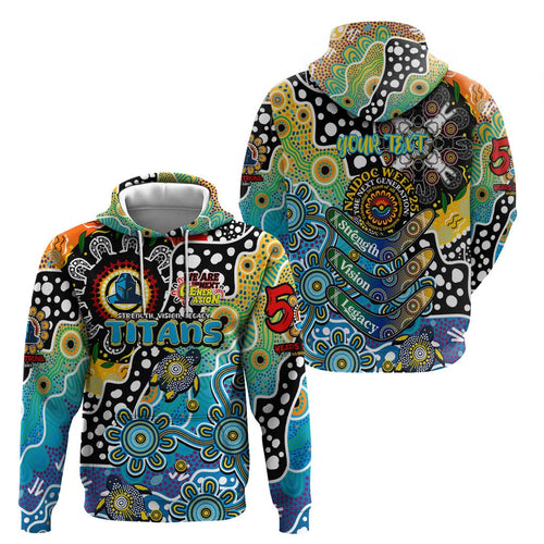 Personalised Titans NRL Celebrating 50 Years of Naidoc Hoodie NAIDOC Week 2025 Aboriginal