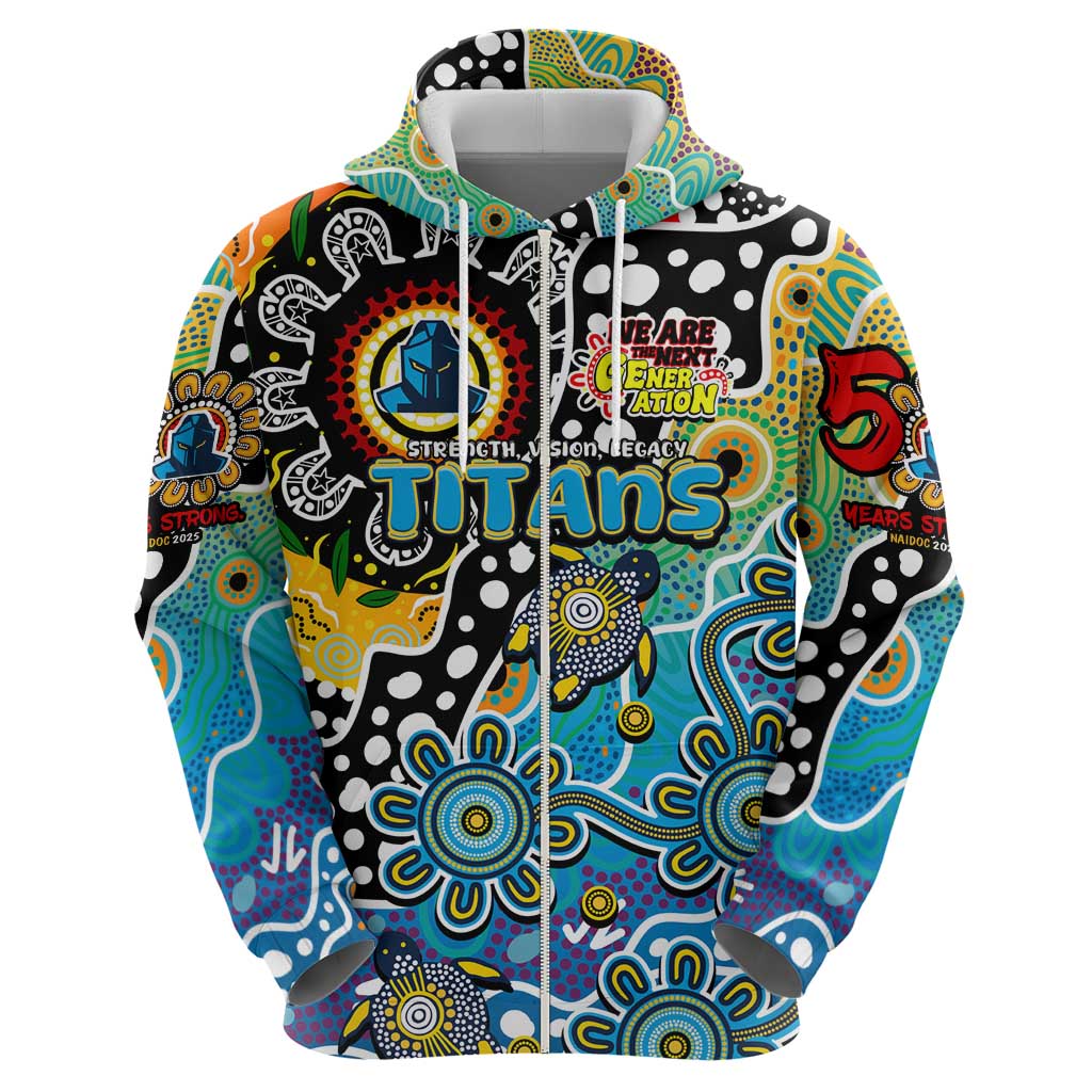 Personalised Titans NRL Celebrating 50 Years of Naidoc Hoodie NAIDOC Week 2025 Aboriginal