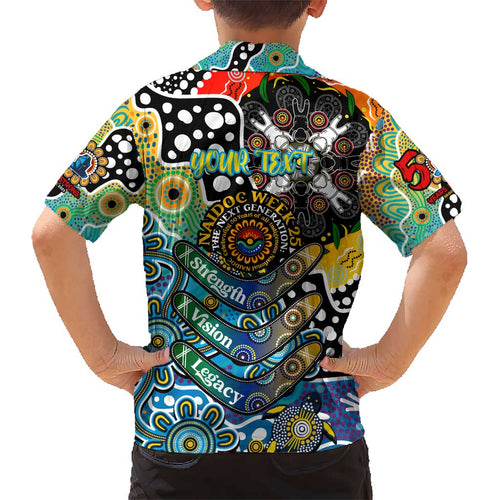 Personalised Titans NRL Celebrating 50 Years of Naidoc Kid Hawaiian Shirt NAIDOC Week 2025 Aboriginal