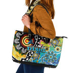 Titans NRL Celebrating 50 Years of Naidoc Leather Tote Bag NAIDOC Week 2025 Aboriginal