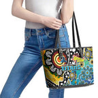 Titans NRL Celebrating 50 Years of Naidoc Leather Tote Bag NAIDOC Week 2025 Aboriginal