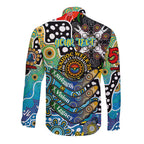 Personalised Titans NRL Celebrating 50 Years of Naidoc Long Sleeve Button Shirt NAIDOC Week 2025 Aboriginal