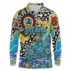 Personalised Titans NRL Celebrating 50 Years of Naidoc Long Sleeve Polo Shirt NAIDOC Week 2025 Aboriginal