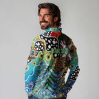 Personalised Titans NRL Celebrating 50 Years of Naidoc Long Sleeve Polo Shirt NAIDOC Week 2025 Aboriginal