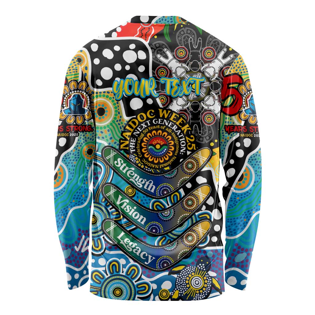 Personalised Titans NRL Celebrating 50 Years of Naidoc Long Sleeve Shirt NAIDOC Week 2025 Aboriginal