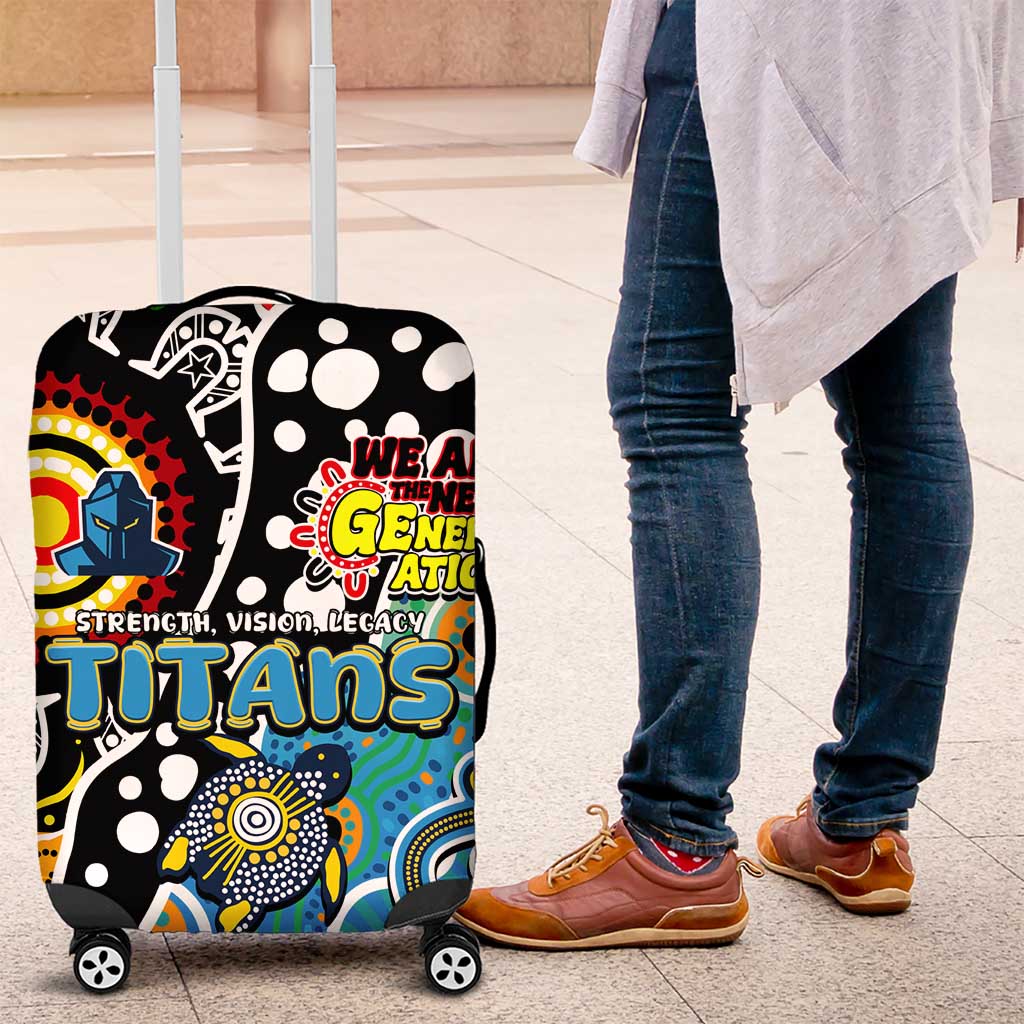 Titans NRL Celebrating 50 Years of Naidoc Luggage Cover NAIDOC Week 2025 Aboriginal