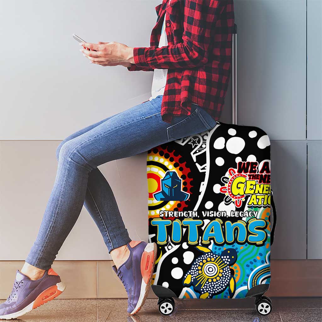 Titans NRL Celebrating 50 Years of Naidoc Luggage Cover NAIDOC Week 2025 Aboriginal