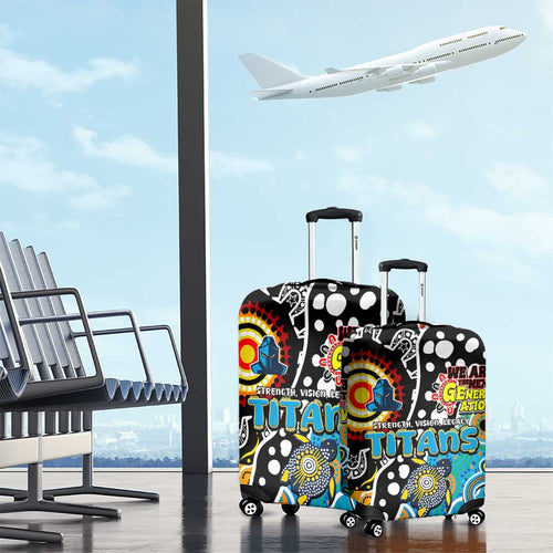 Titans NRL Celebrating 50 Years of Naidoc Luggage Cover NAIDOC Week 2025 Aboriginal