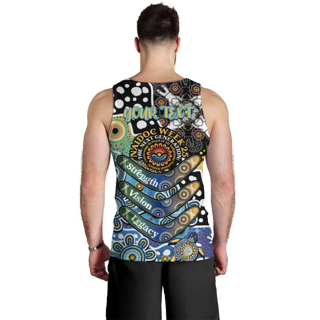 Personalised Titans NRL Celebrating 50 Years of Naidoc Men Tank Top NAIDOC Week 2025 Aboriginal