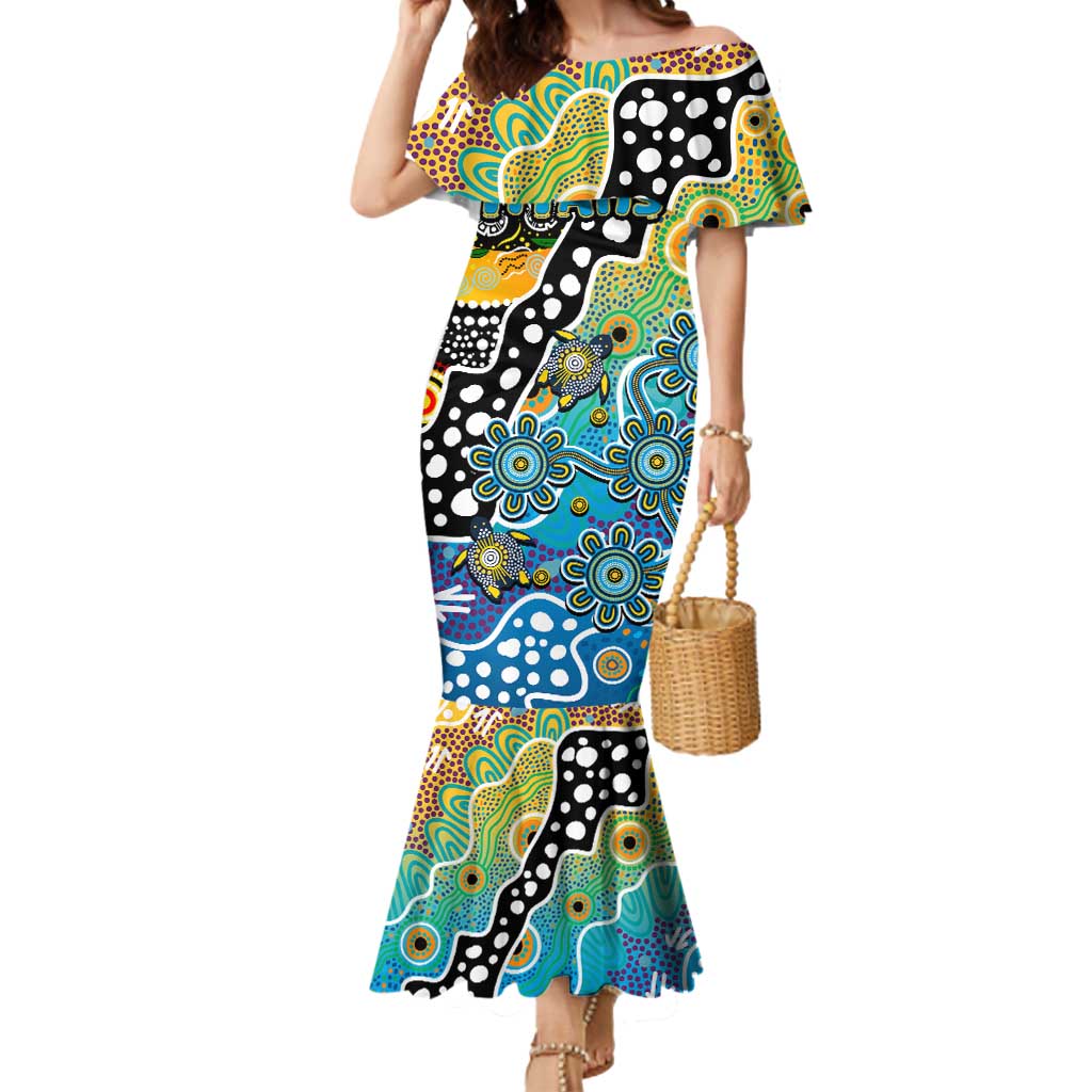 Personalised Titans NRL Celebrating 50 Years of Naidoc Mermaid Dress NAIDOC Week 2025 Aboriginal