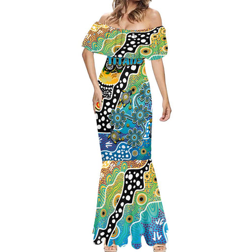 Personalised Titans NRL Celebrating 50 Years of Naidoc Mermaid Dress NAIDOC Week 2025 Aboriginal