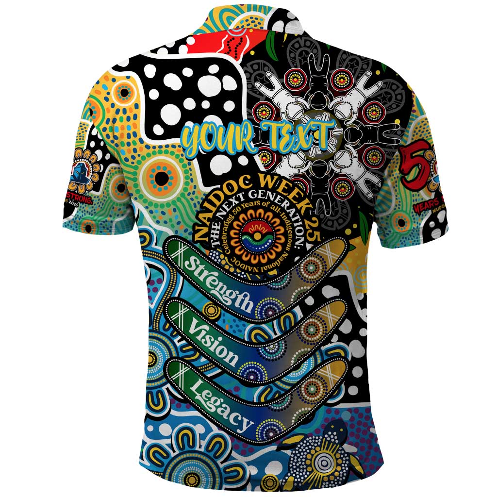Personalised Titans NRL Celebrating 50 Years of Naidoc Polo Shirt NAIDOC Week 2025 Aboriginal