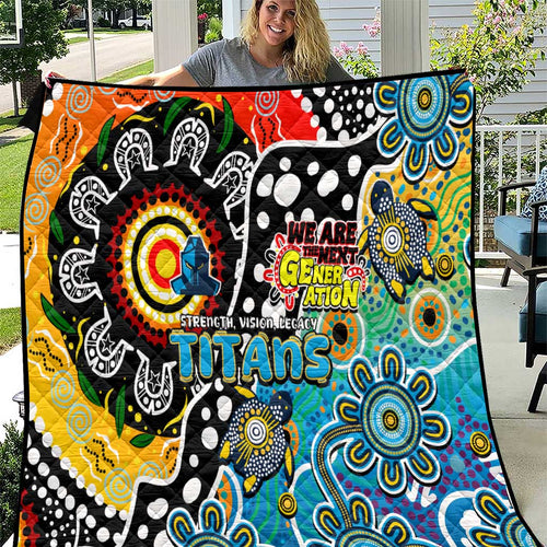 Titans NRL Celebrating 50 Years of Naidoc Quilt NAIDOC Week 2025 Aboriginal