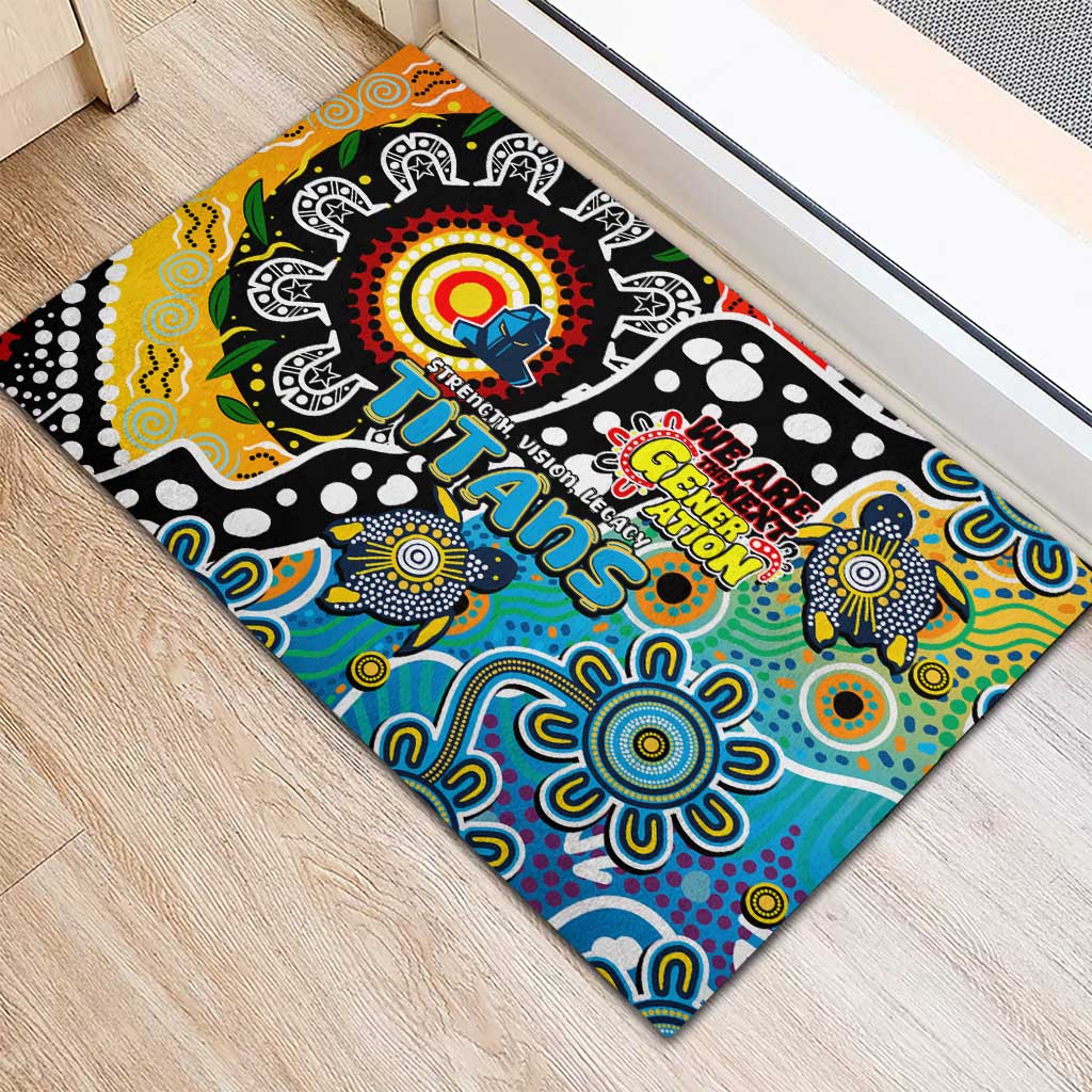 Titans NRL Celebrating 50 Years of Naidoc Rubber Doormat NAIDOC Week 2025 Aboriginal