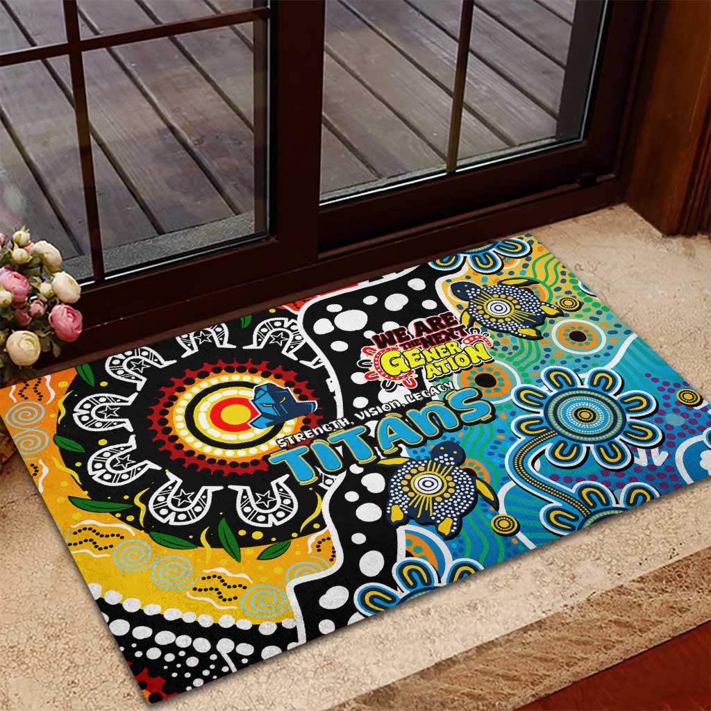 Titans NRL Celebrating 50 Years of Naidoc Rubber Doormat NAIDOC Week 2025 Aboriginal