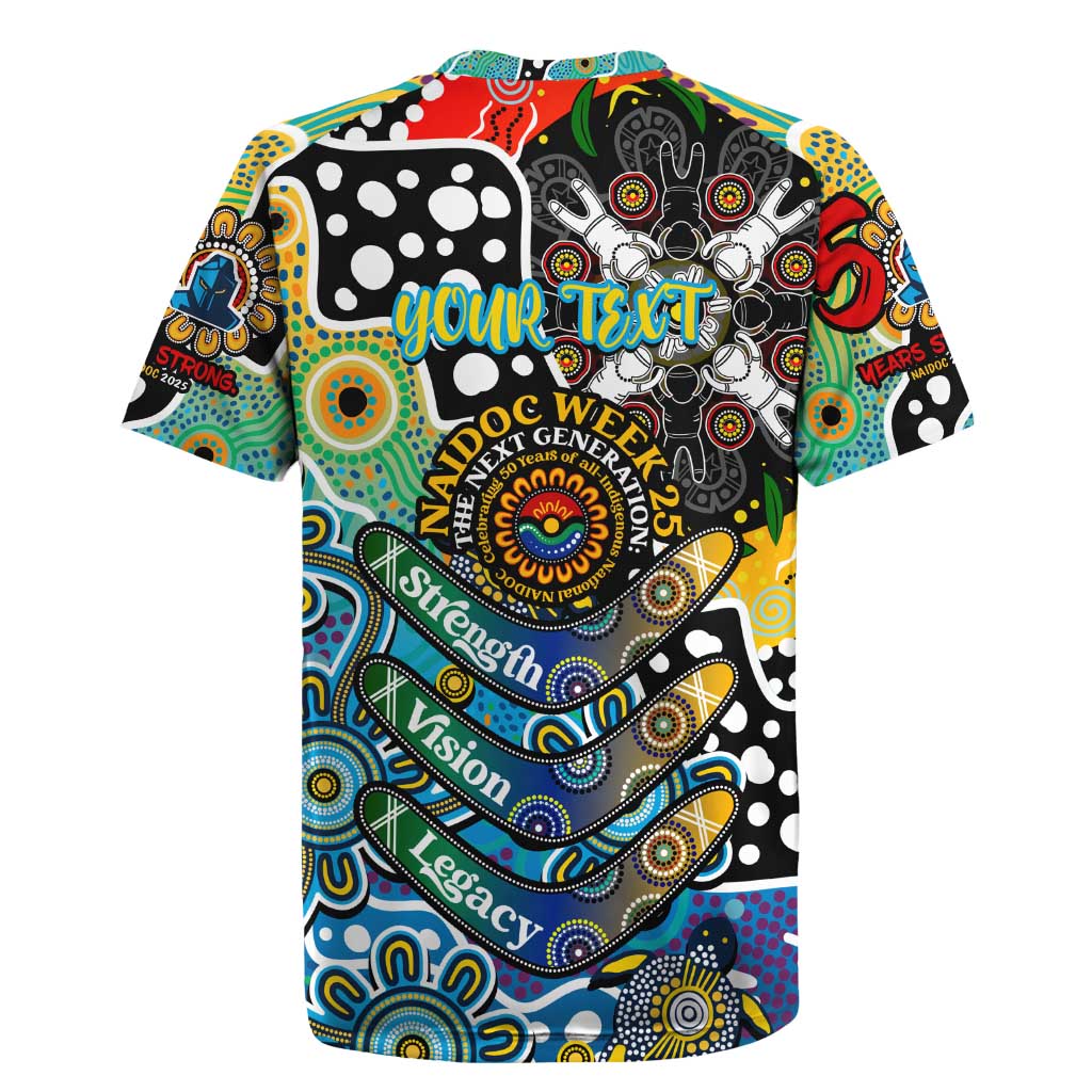 Personalised Titans NRL Celebrating 50 Years of Naidoc Rugby Jersey NAIDOC Week 2025 Aboriginal