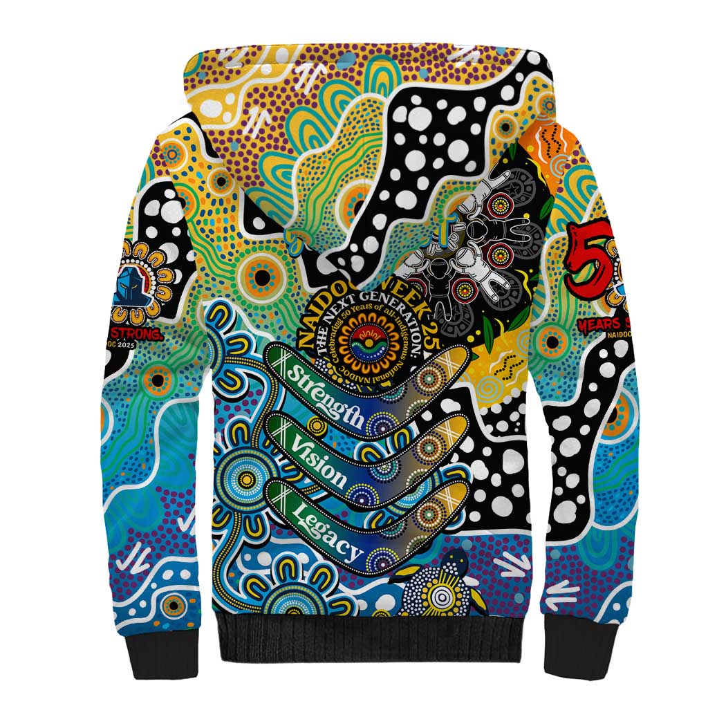 Personalised Titans NRL Celebrating 50 Years of Naidoc Sherpa Hoodie NAIDOC Week 2025 Aboriginal