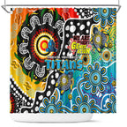 Titans NRL Celebrating 50 Years of Naidoc Shower Curtain NAIDOC Week 2025 Aboriginal