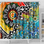 Titans NRL Celebrating 50 Years of Naidoc Shower Curtain NAIDOC Week 2025 Aboriginal