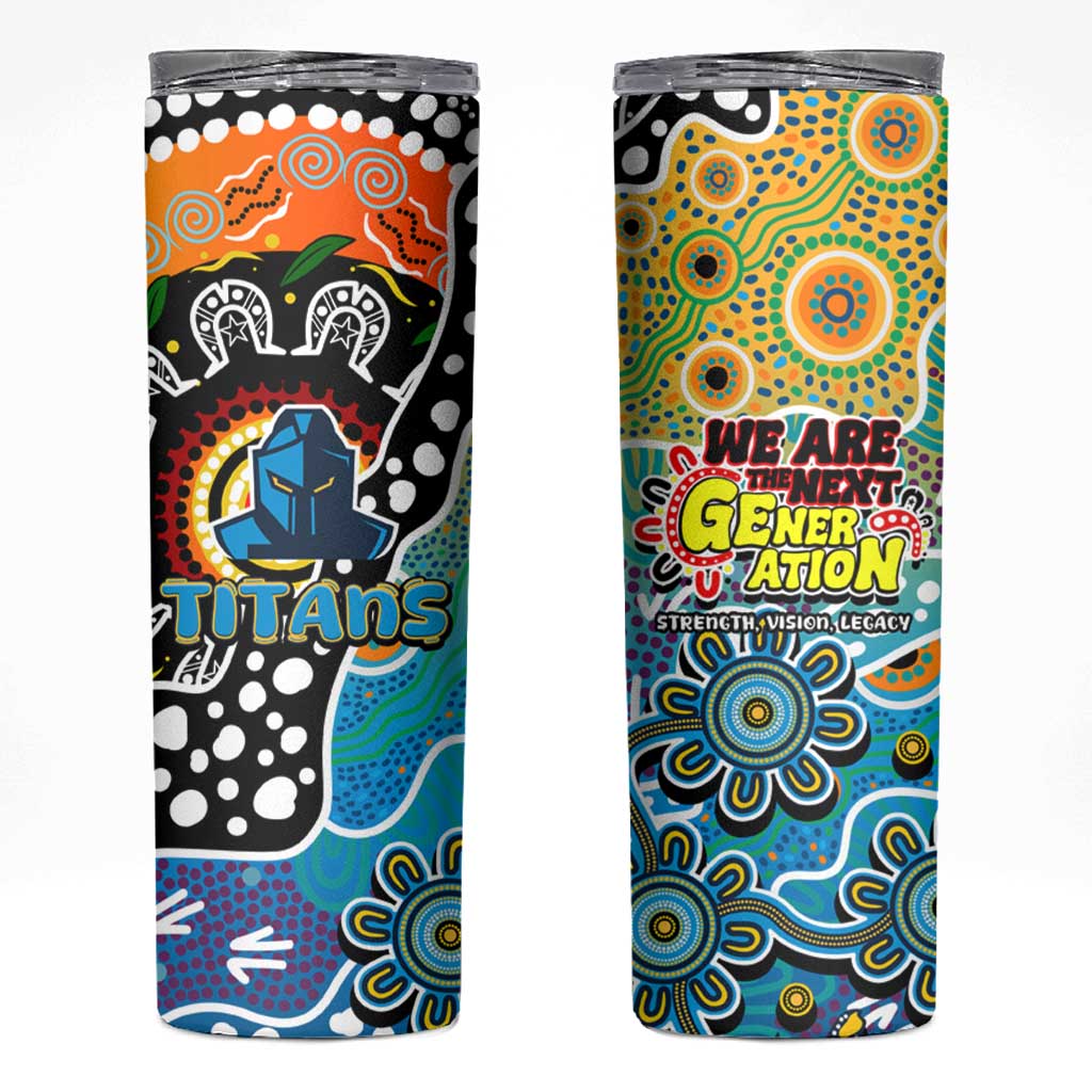 Titans NRL Celebrating 50 Years of Naidoc Skinny Tumbler NAIDOC Week 2025 Aboriginal
