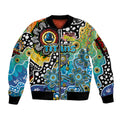 Personalised Titans NRL Celebrating 50 Years of Naidoc Sleeve Zip Bomber Jacket NAIDOC Week 2025 Aboriginal