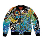 Personalised Titans NRL Celebrating 50 Years of Naidoc Sleeve Zip Bomber Jacket NAIDOC Week 2025 Aboriginal