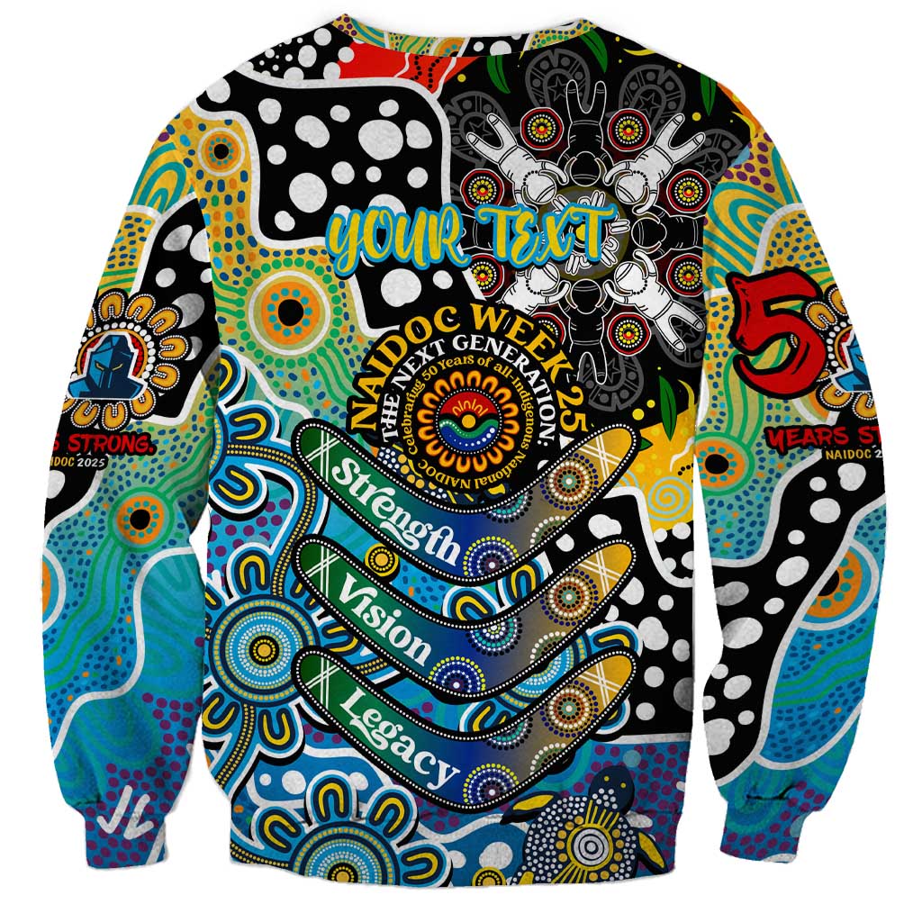 Personalised Titans NRL Celebrating 50 Years of Naidoc Sweatshirt NAIDOC Week 2025 Aboriginal