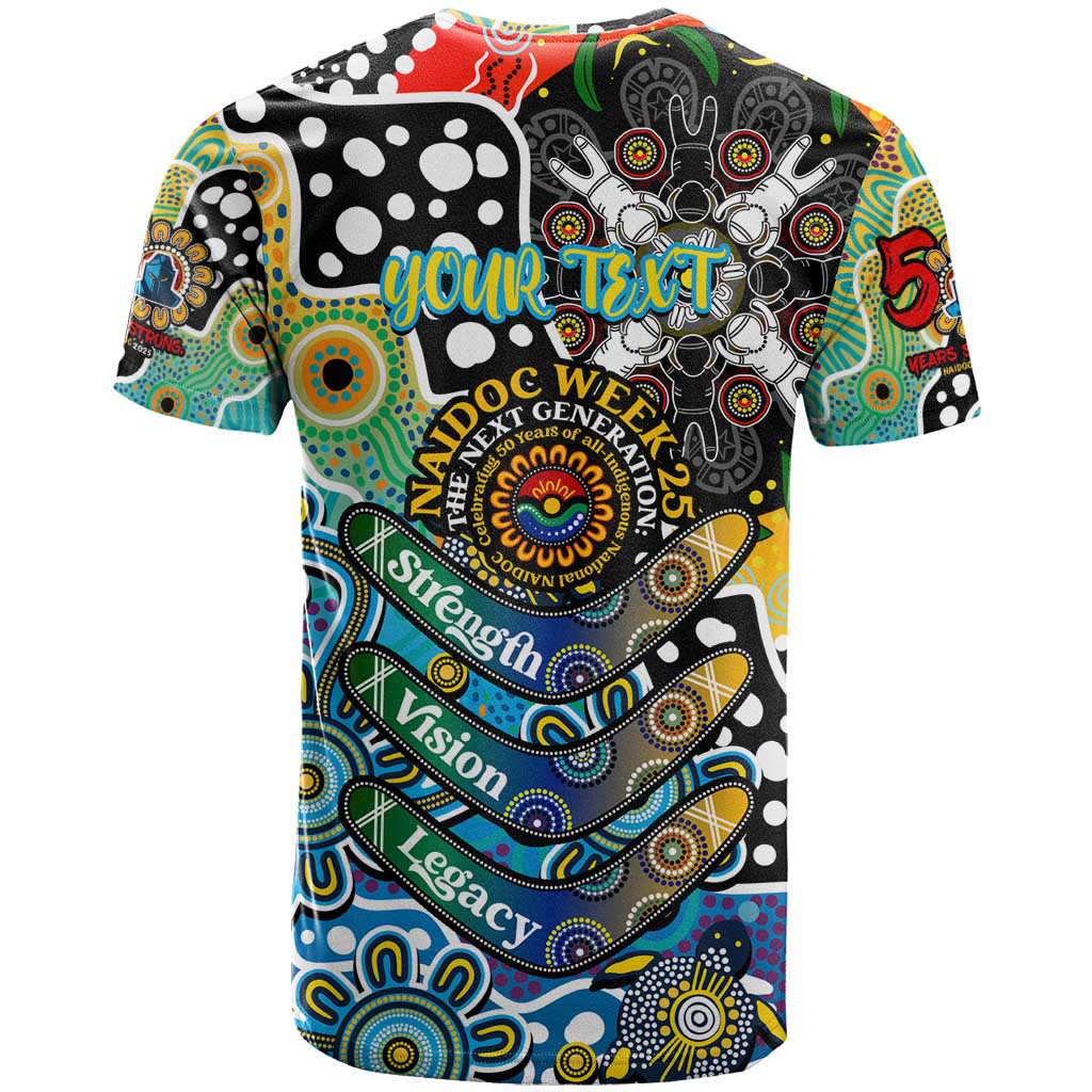 Personalised Titans NRL Celebrating 50 Years of Naidoc T Shirt NAIDOC Week 2025 Aboriginal