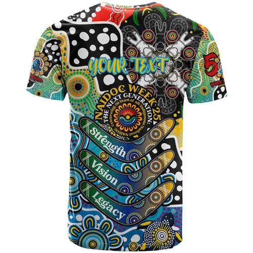 Personalised Titans NRL Celebrating 50 Years of Naidoc T Shirt NAIDOC Week 2025 Aboriginal