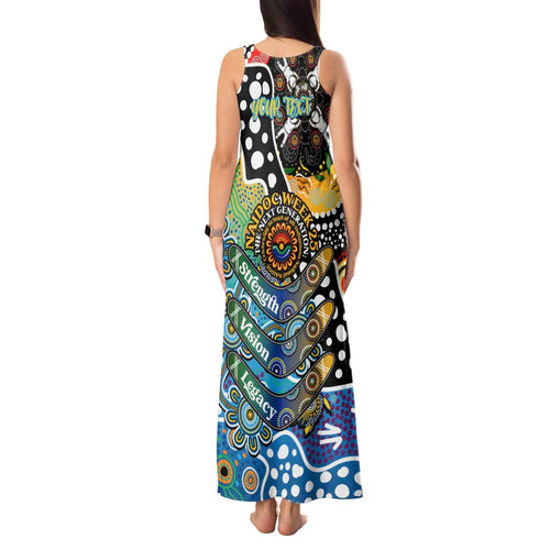 Personalised Titans NRL Celebrating 50 Years of Naidoc Tank Maxi Dress NAIDOC Week 2025 Aboriginal