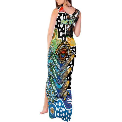 Personalised Titans NRL Celebrating 50 Years of Naidoc Tank Maxi Dress NAIDOC Week 2025 Aboriginal