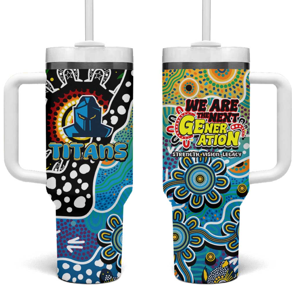 Titans NRL Celebrating 50 Years of Naidoc Tumbler With Handle NAIDOC Week 2025 Aboriginal