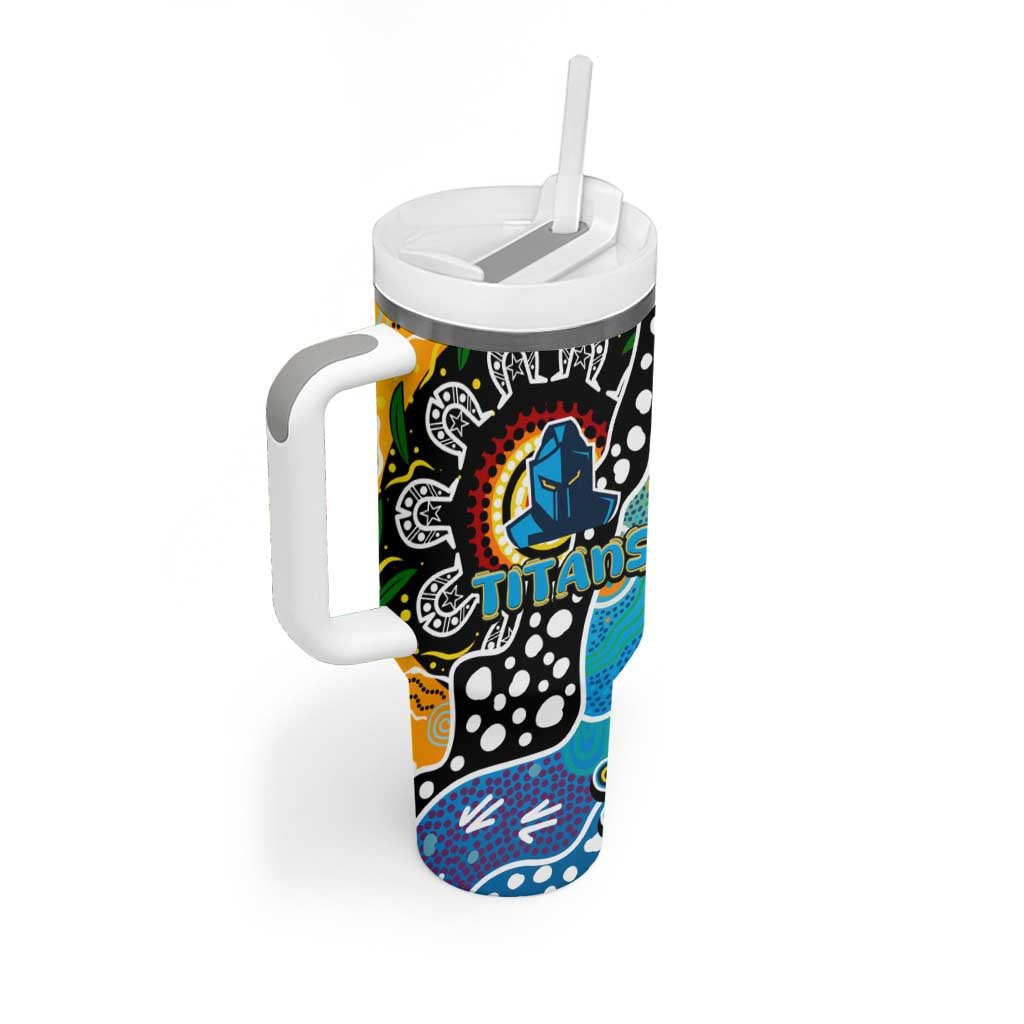 Titans NRL Celebrating 50 Years of Naidoc Tumbler With Handle NAIDOC Week 2025 Aboriginal