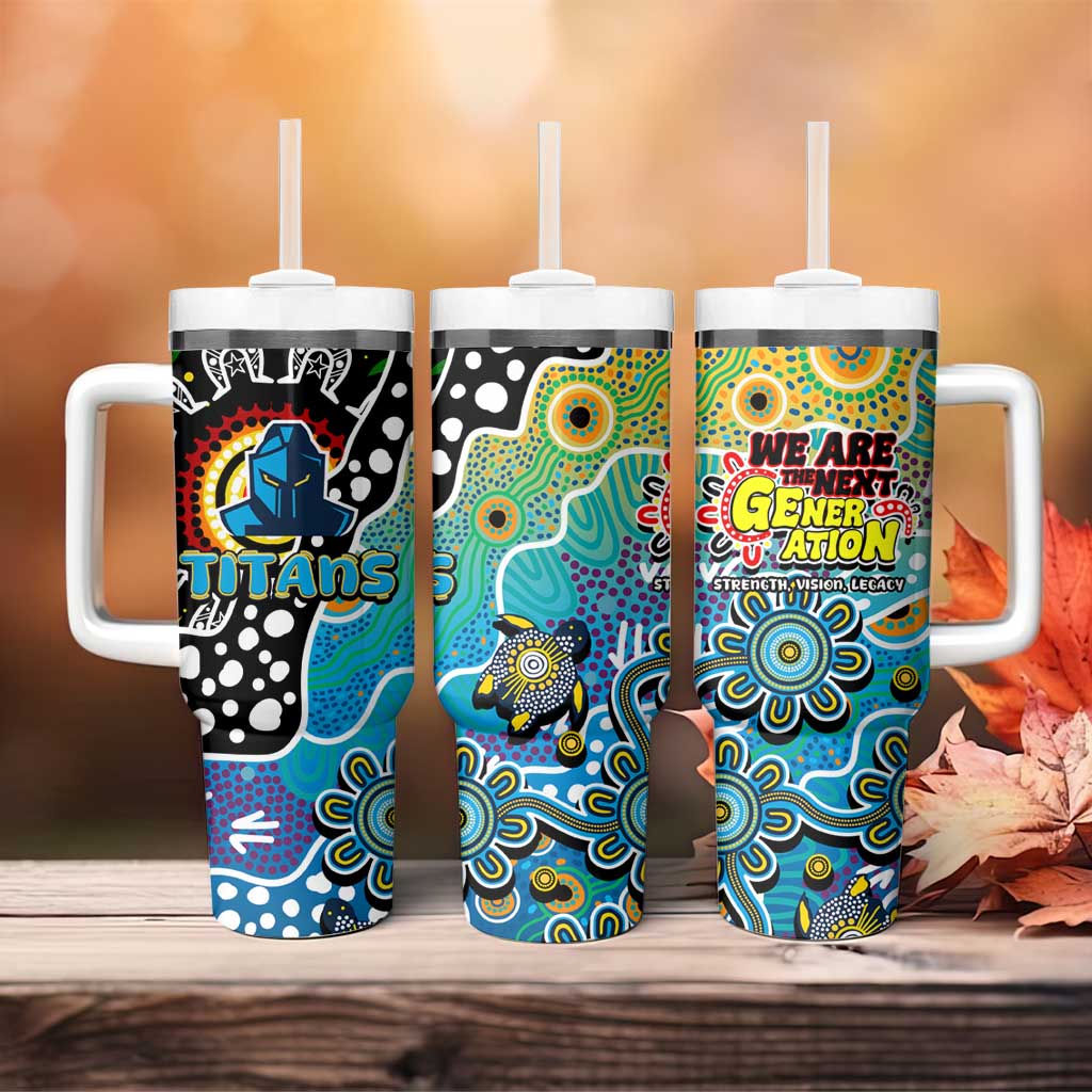 Titans NRL Celebrating 50 Years of Naidoc Tumbler With Handle NAIDOC Week 2025 Aboriginal