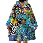 Personalised Titans NRL Celebrating 50 Years of Naidoc Wearable Blanket Hoodie NAIDOC Week 2025 Aboriginal