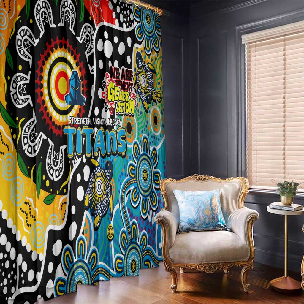 Titans NRL Celebrating 50 Years of Naidoc Window Curtain NAIDOC Week 2025 Aboriginal