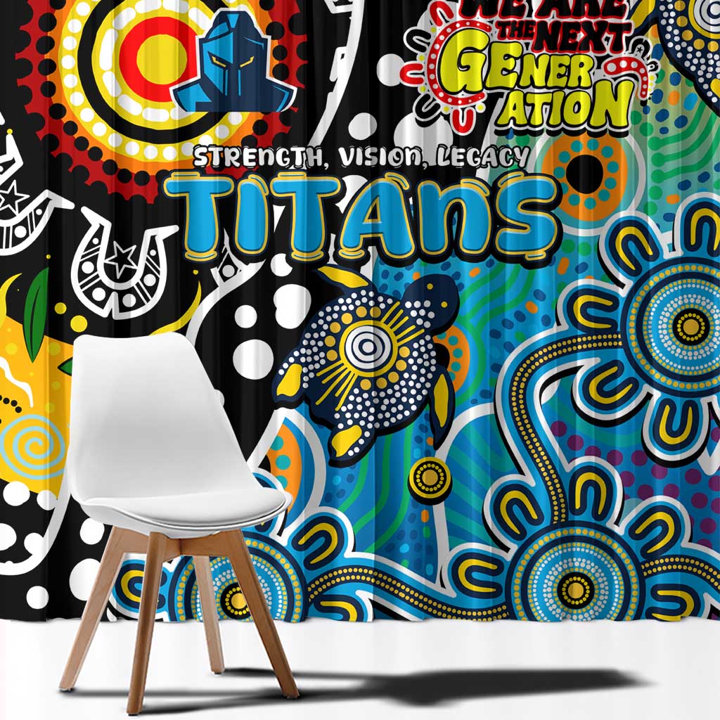 Titans NRL Celebrating 50 Years of Naidoc Window Curtain NAIDOC Week 2025 Aboriginal