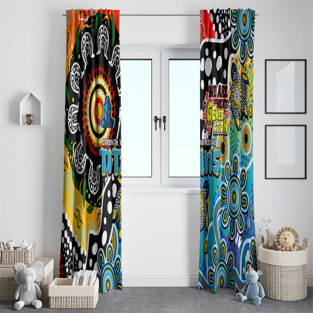 Titans NRL Celebrating 50 Years of Naidoc Window Curtain NAIDOC Week 2025 Aboriginal