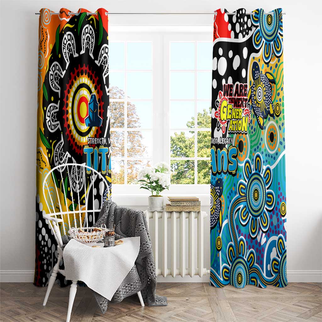 Titans NRL Celebrating 50 Years of Naidoc Window Curtain NAIDOC Week 2025 Aboriginal