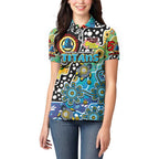 Personalised Titans NRL Celebrating 50 Years of Naidoc Women Polo Shirt NAIDOC Week 2025 Aboriginal