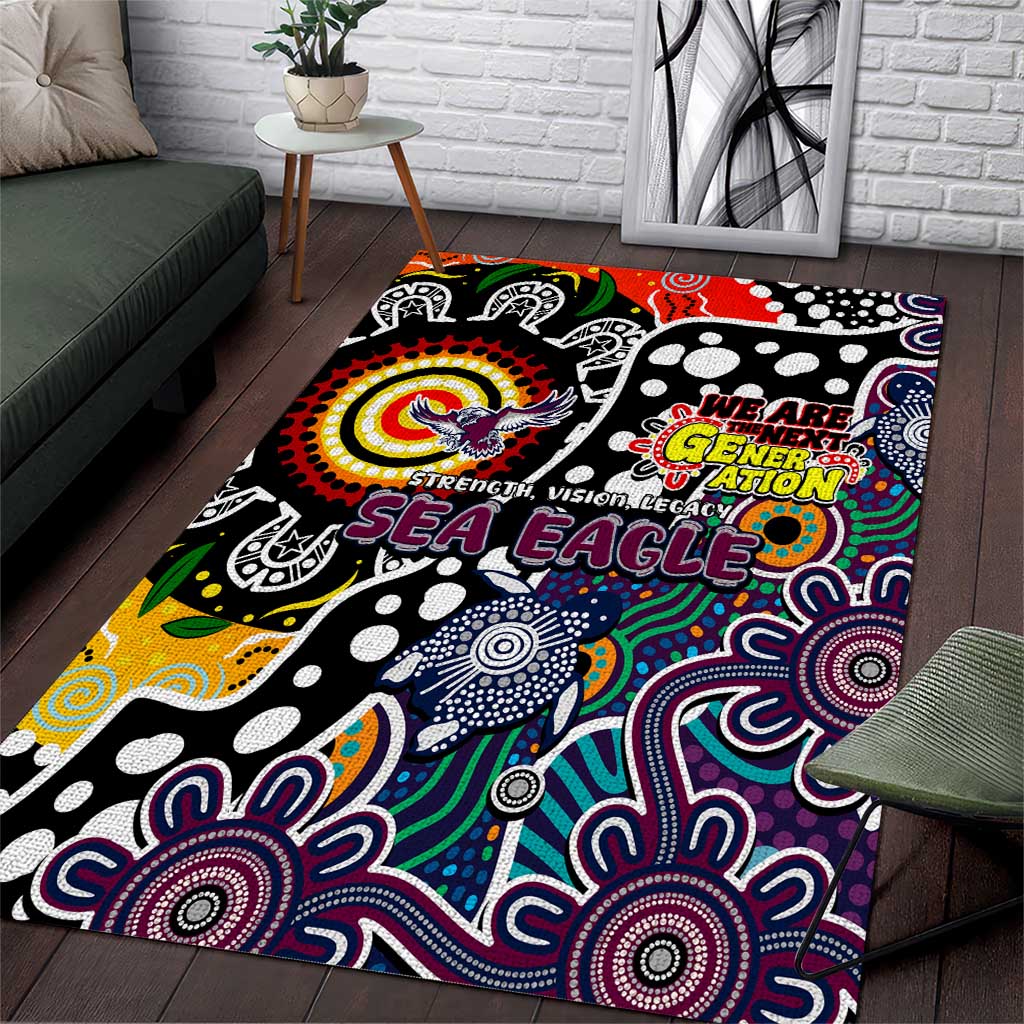 Sea Eagles NRL Celebrating 50 Years of Naidoc Area Rug NAIDOC Week 2025 Aboriginal