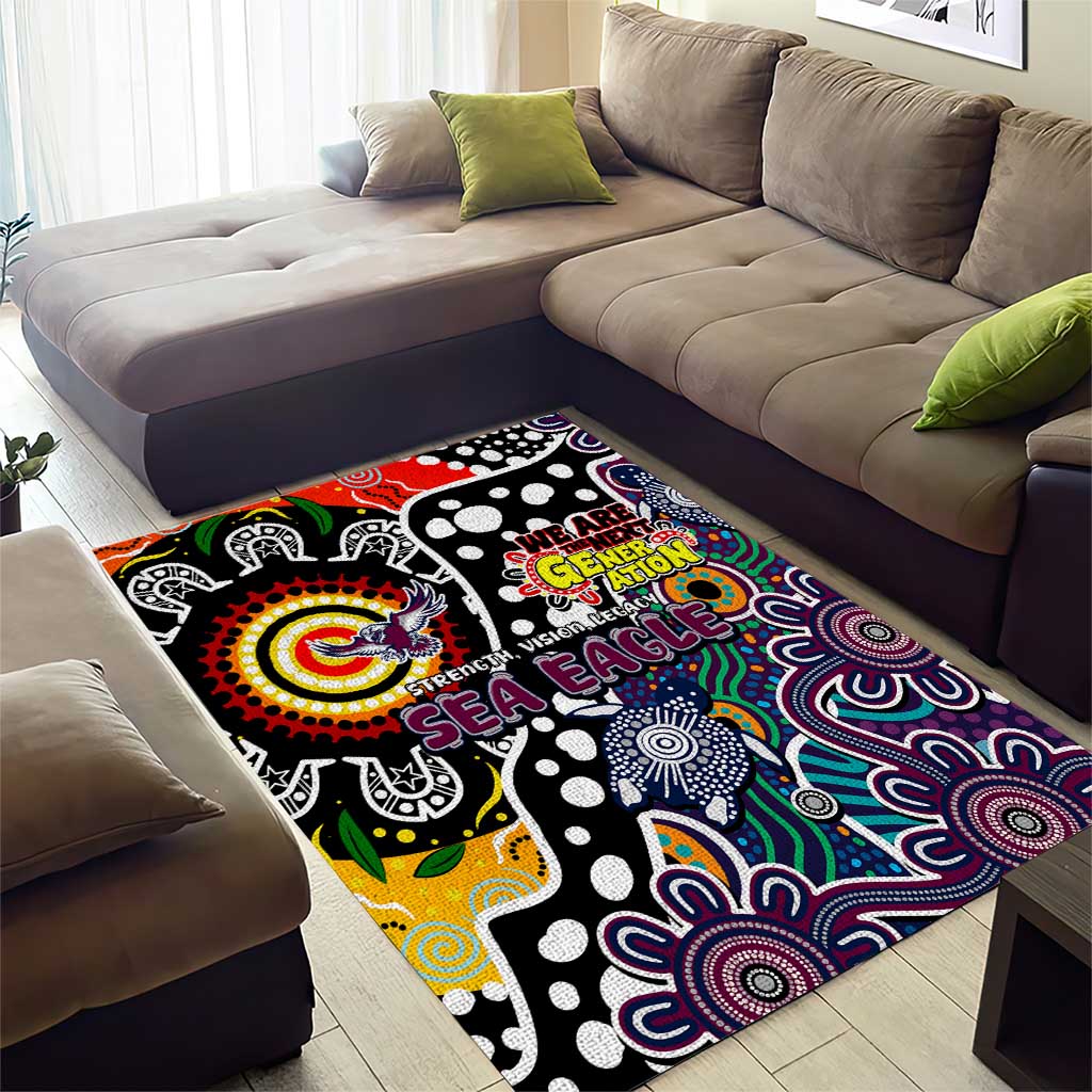 Sea Eagles NRL Celebrating 50 Years of Naidoc Area Rug NAIDOC Week 2025 Aboriginal