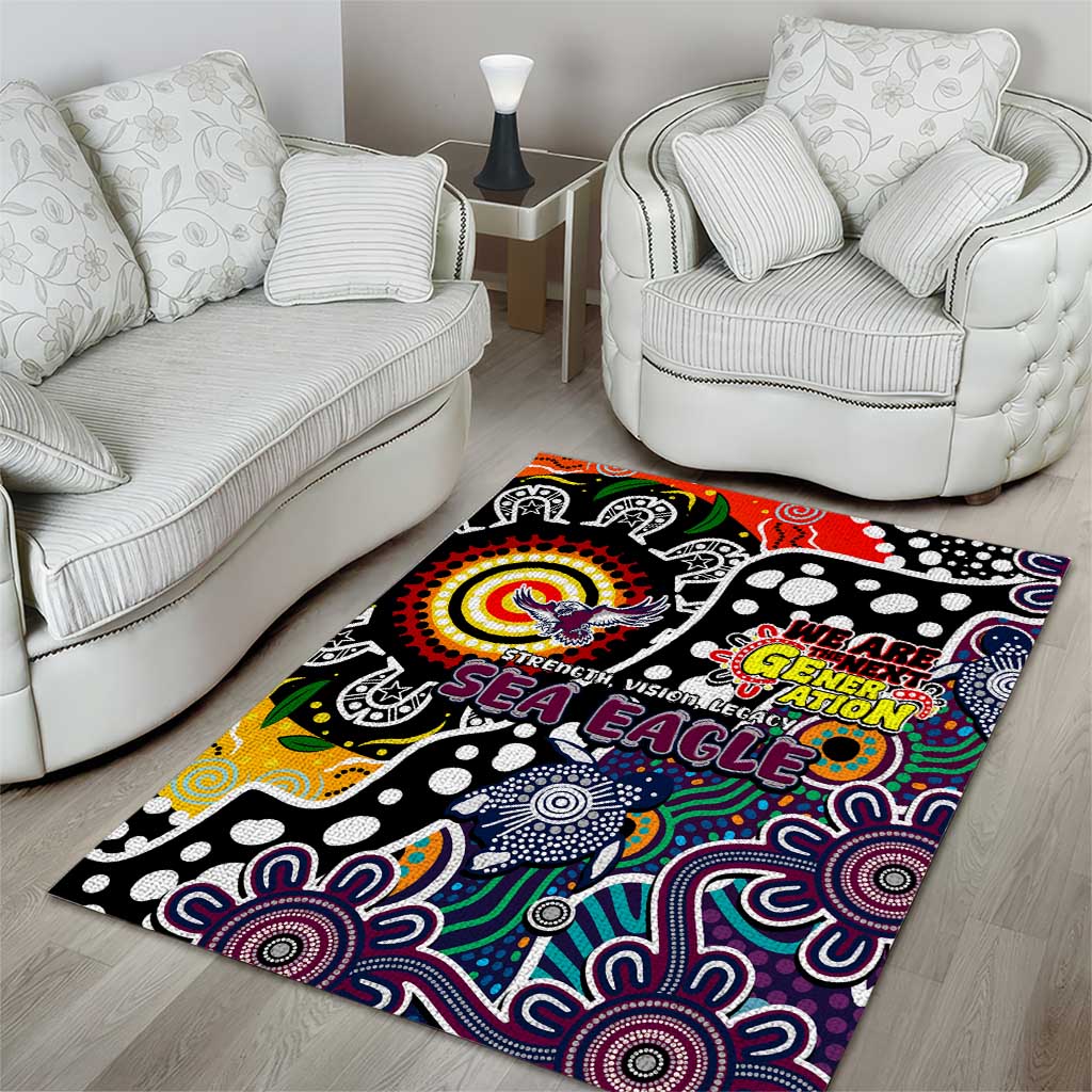 Sea Eagles NRL Celebrating 50 Years of Naidoc Area Rug NAIDOC Week 2025 Aboriginal