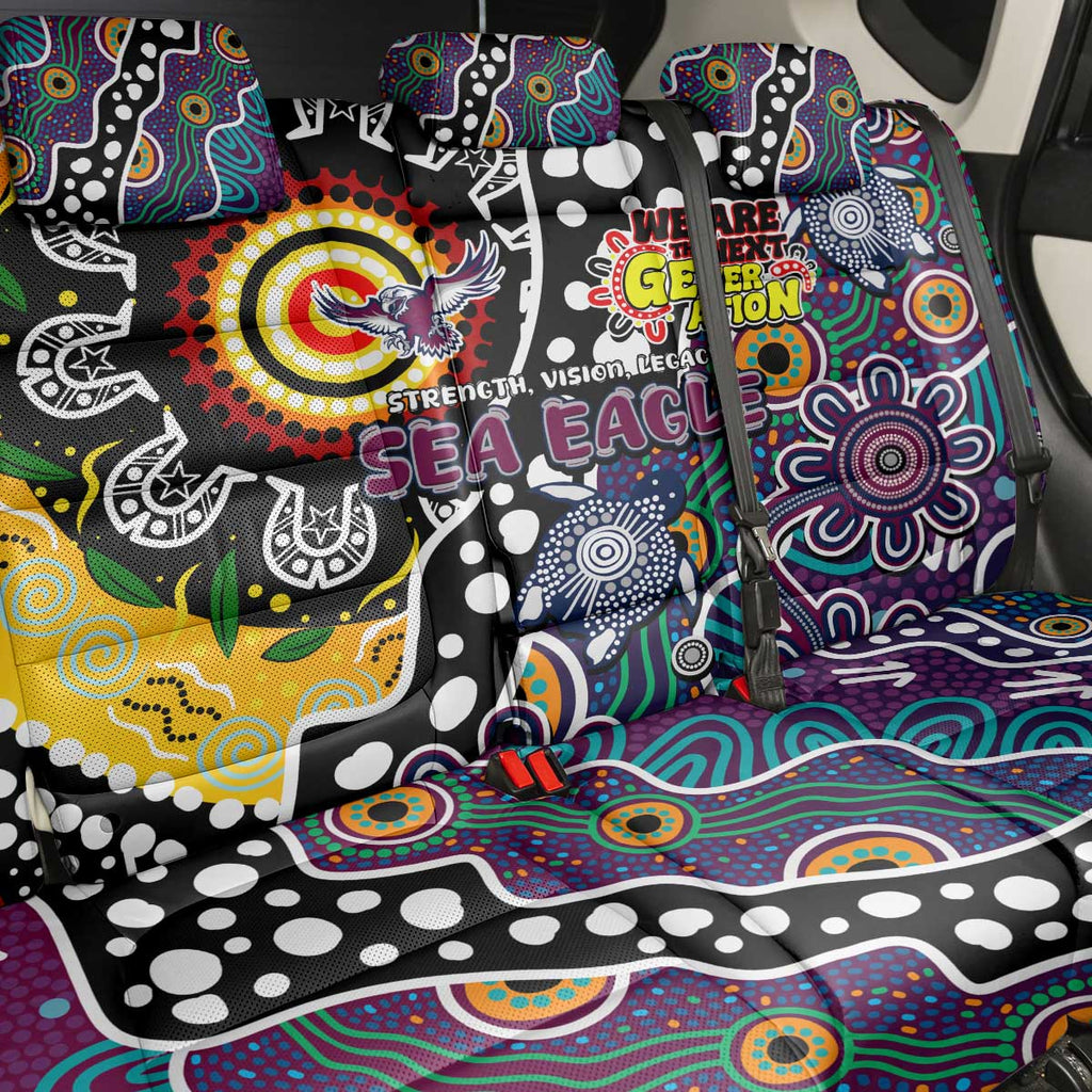 Sea Eagles NRL Celebrating 50 Years of Naidoc Back Car Seat Cover NAIDOC Week 2025 Aboriginal