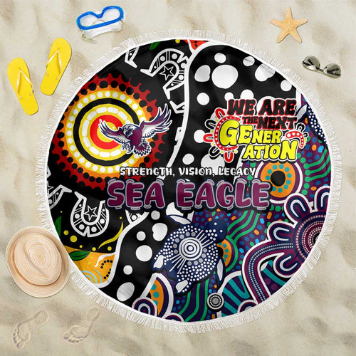 Sea Eagles NRL Celebrating 50 Years of Naidoc Beach Blanket NAIDOC Week 2025 Aboriginal
