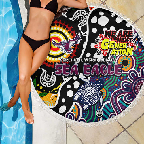 Sea Eagles NRL Celebrating 50 Years of Naidoc Beach Blanket NAIDOC Week 2025 Aboriginal