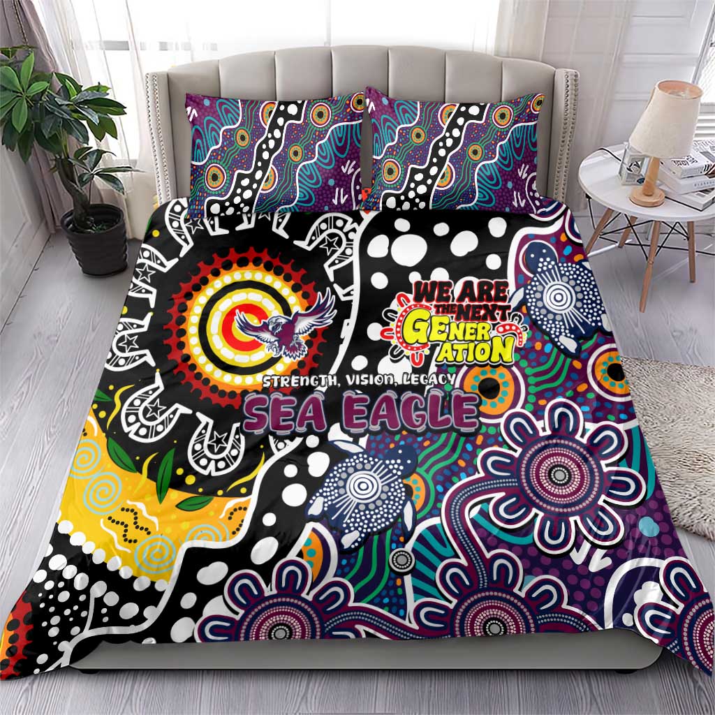 Sea Eagles NRL Celebrating 50 Years of Naidoc Bedding Set NAIDOC Week 2025 Aboriginal
