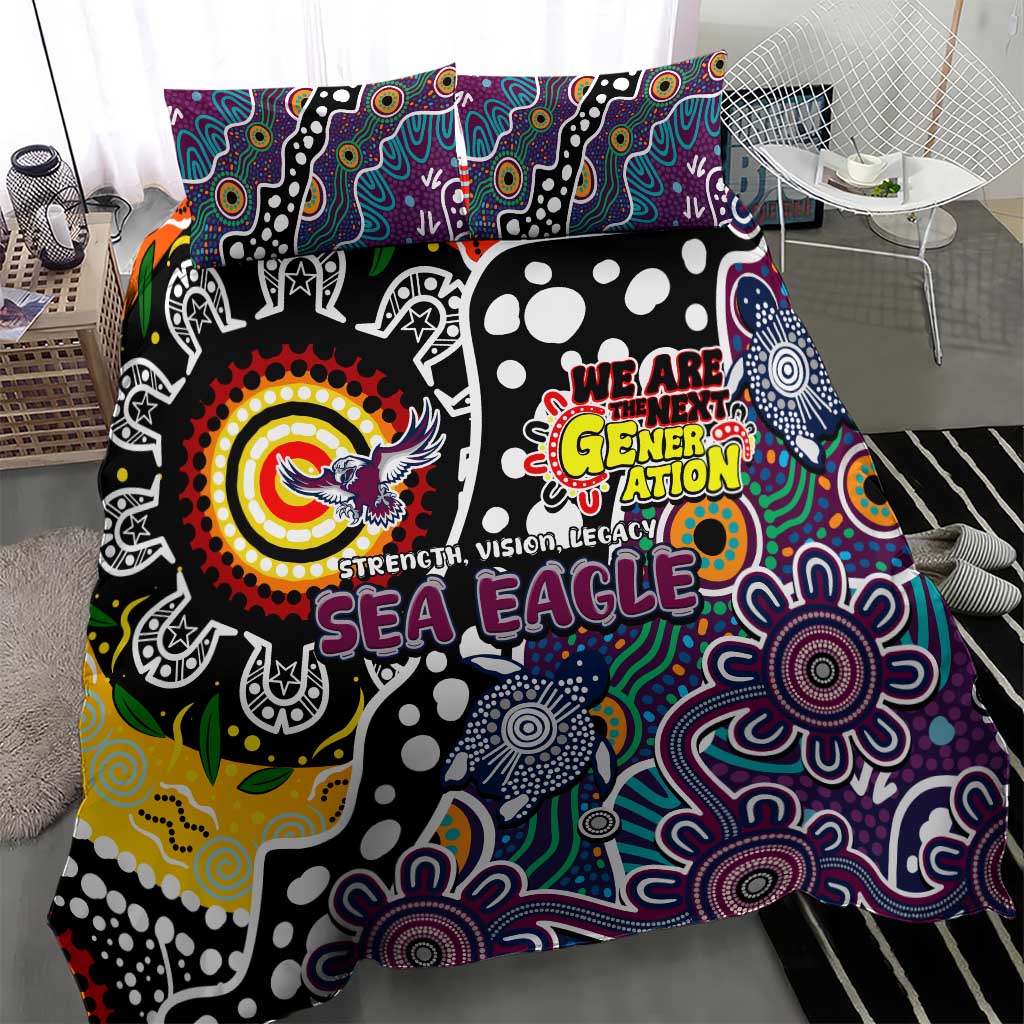 Sea Eagles NRL Celebrating 50 Years of Naidoc Bedding Set NAIDOC Week 2025 Aboriginal