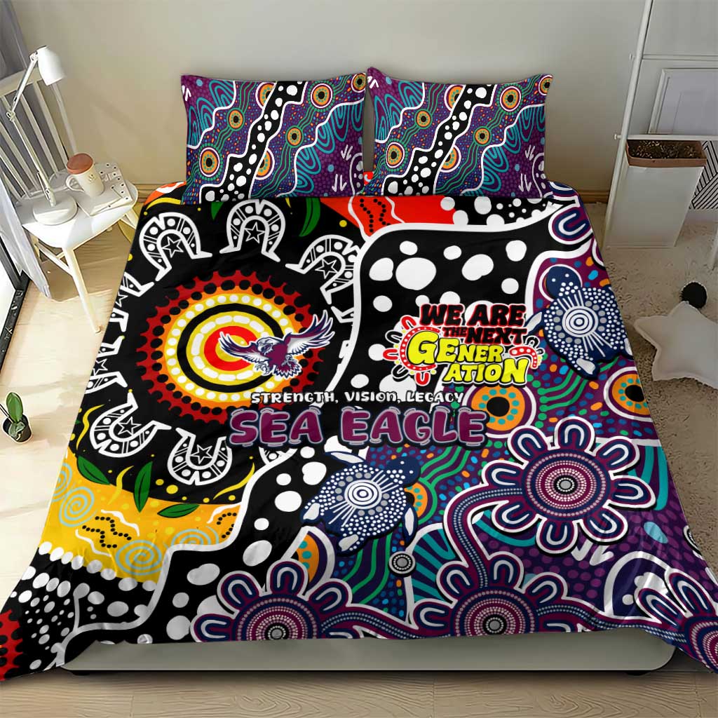 Sea Eagles NRL Celebrating 50 Years of Naidoc Bedding Set NAIDOC Week 2025 Aboriginal
