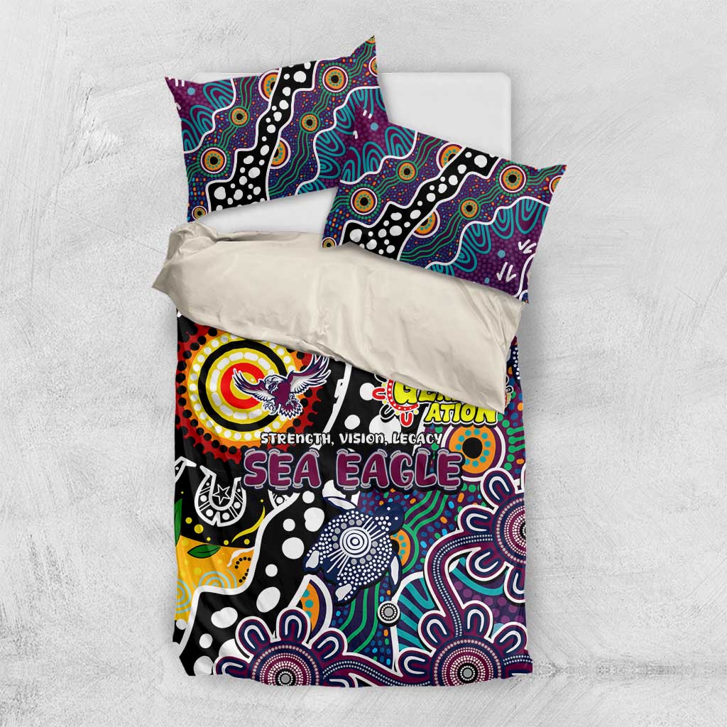 Sea Eagles NRL Celebrating 50 Years of Naidoc Bedding Set NAIDOC Week 2025 Aboriginal